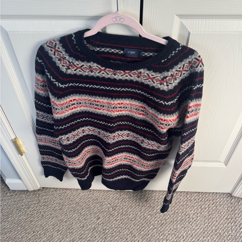 J. Crew Multicolor Patterned Sweater